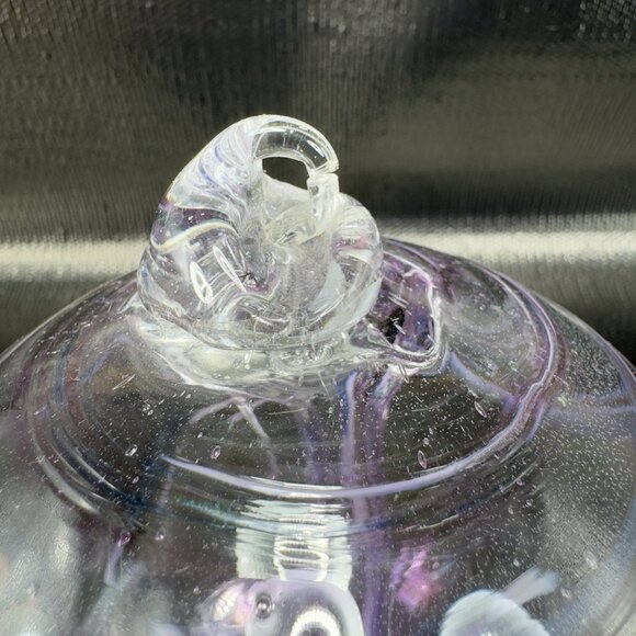 Kitras Art Glass Ball Tree Of Enchantment Large Glass Ornament Witch Ball Orb - Picture 5 of 14